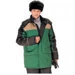 Куртка утепленная Универсал цв. зеленый/черный/бежевый